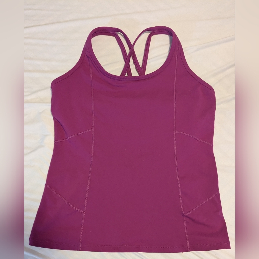 Athleta Women's Purple Strapy Top Size: XL
